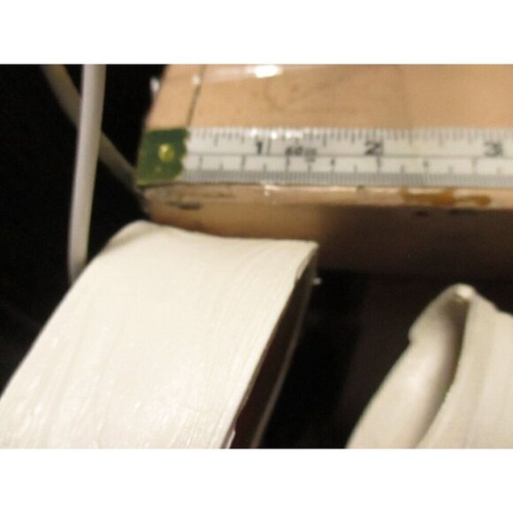 Vintage Womens Sandals 9 US 26 mexico Sandak Molded Rubber White Isabel NOS - Picture 10 of 10